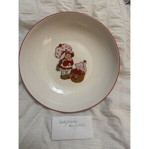 Strawberry Shortcake + Custard 9" Ceramic Pasta Bowl - NEW! HARD TO FIND!